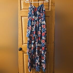 NWT Stitch Fix The General Good Caitriona Tiered Maxi Dress Green Sz. M